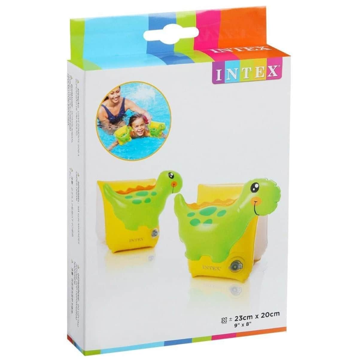 Intex Dinosaur Swim Arm Bands Unisex, 3-4 Years, Pack of 2