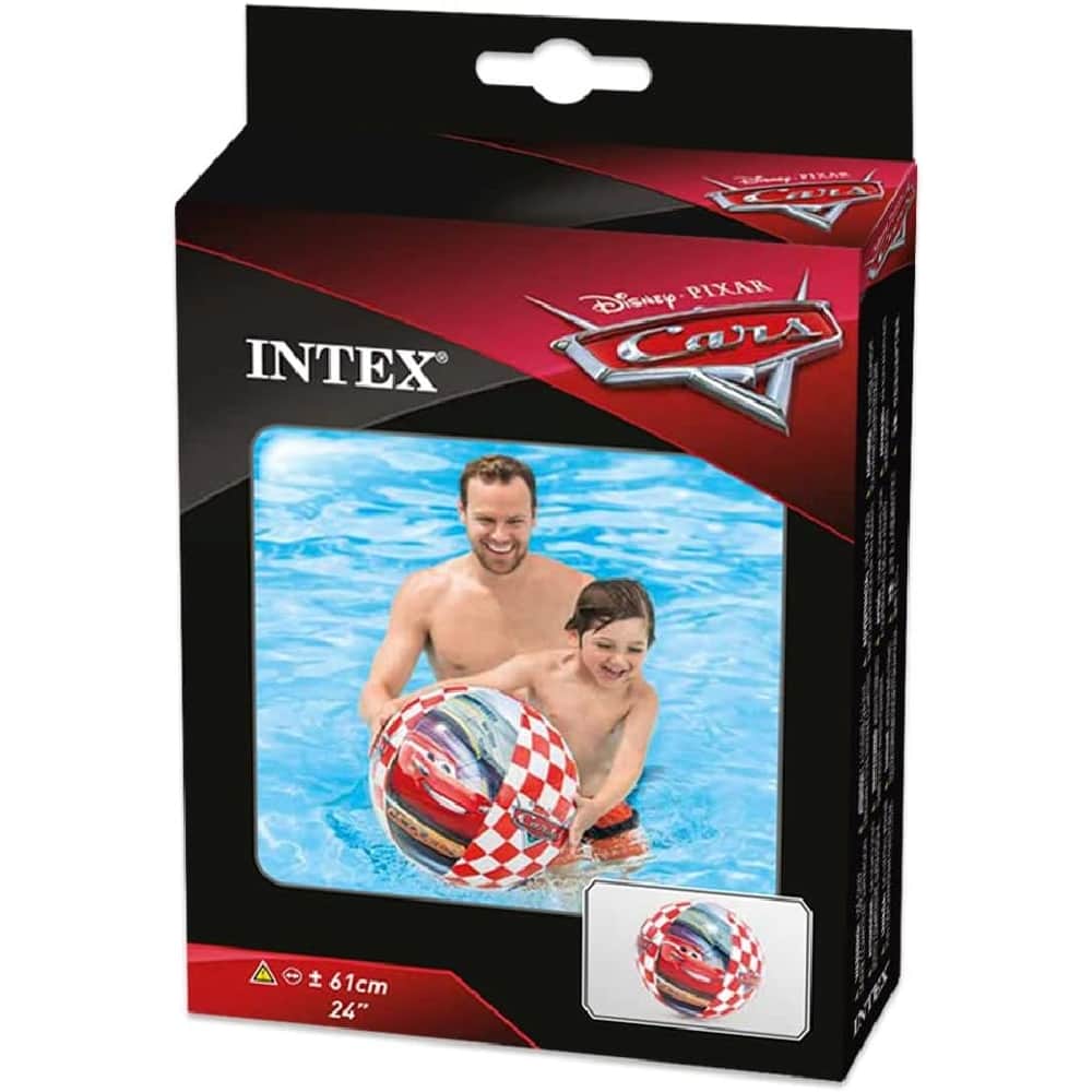Intex Disney Pixar Cars Assorted Beach Ball Unisex, 3-4 Years