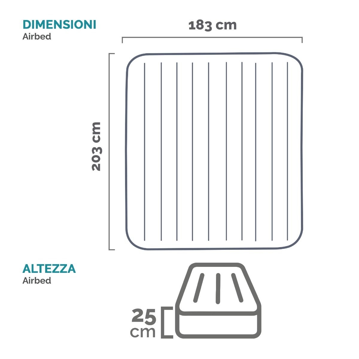 Intex Dura-Beam Downy Air Mattress Unisex, 13+ Years