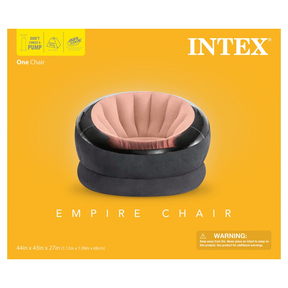 Intex Empire Inflatable Assorted Chair Unisex