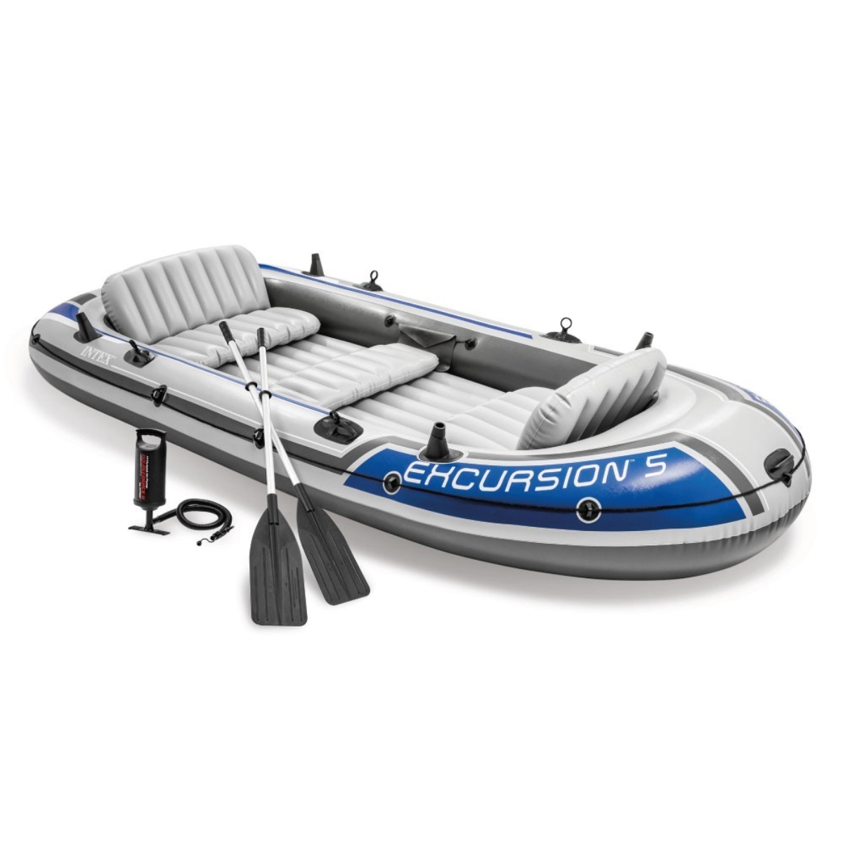 Intex Excursion 5 Inflatable Boat Set Unisex