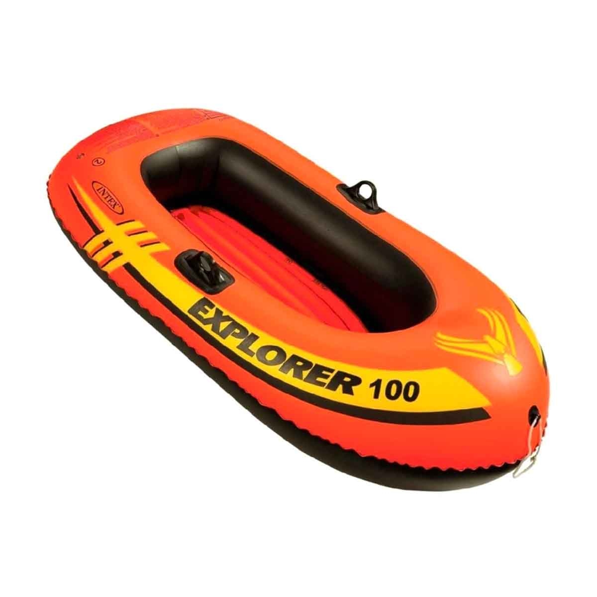 إنتكس مجموعة قارب إكسبلورر 100 مع مجاديف فرنسية ديلوكس للجنسين عمر 5-7 سنوات