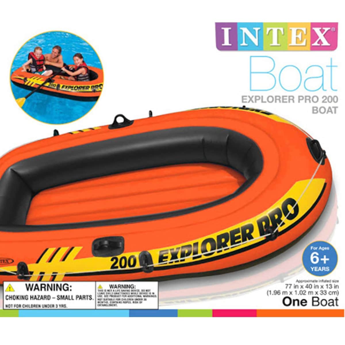 Intex Explorer Pro 200 Boat Unisex, 5-7 Years