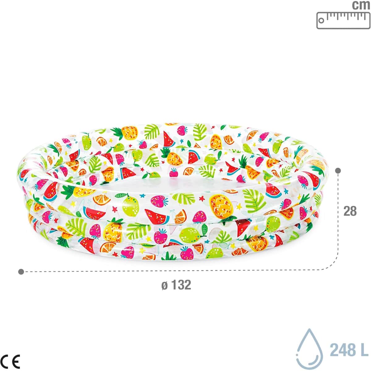 Intex Pineapple Splash Pool, 248 Ltr, 2 Persons, 3-4 Years