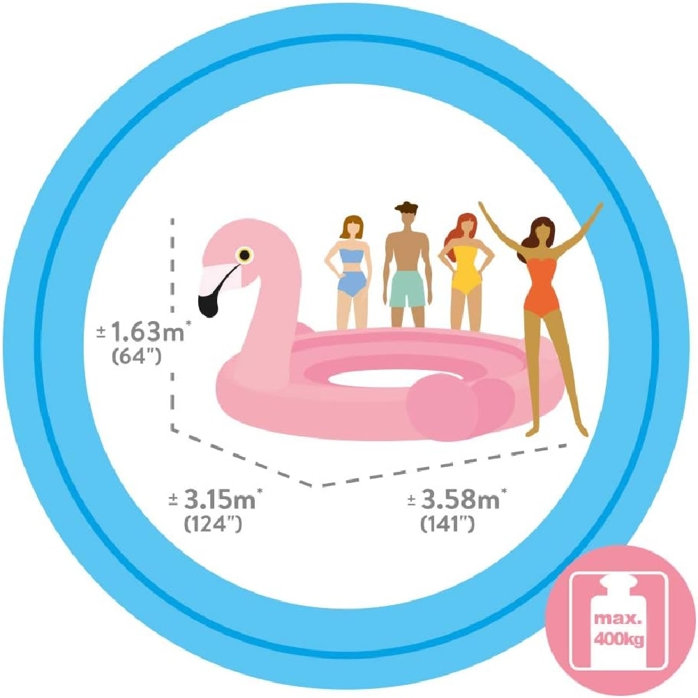 Intex Flamingo Party Island Float Unisex, 13+ Years