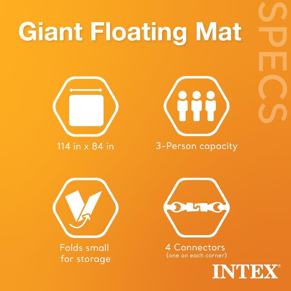 Intex Giant Floating Mat Unisex, 8-10 Years