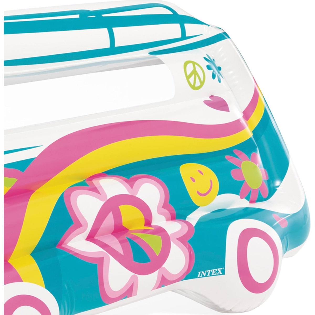 إنتكس عوامة مسبح بتصميم شاحنة جرافي للجنسين، من 8 إلى 10 سنوات