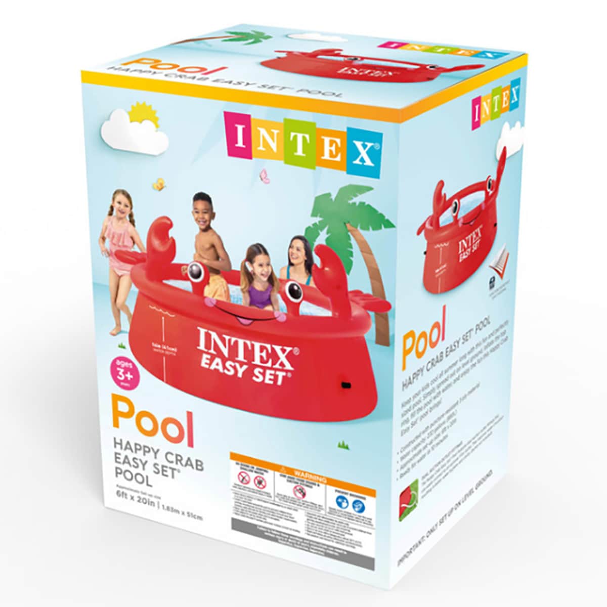 Intex Happy Crab Easy Set Pool, 880 Ltr, 3-4 Years