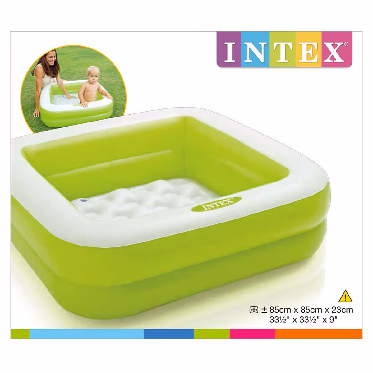 Intex Inflatable Assorted Pool, 57 Ltr, 1-2 Person, 3-4 Years