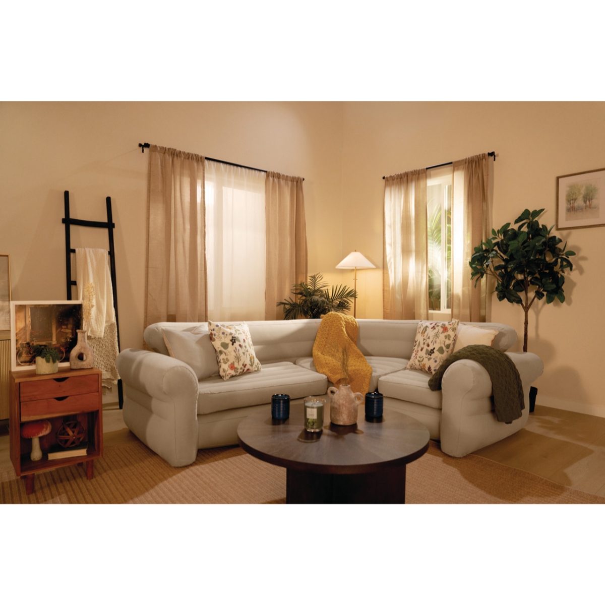 إنتكس أريكة زاوية قابلة للنفخ للجنسين