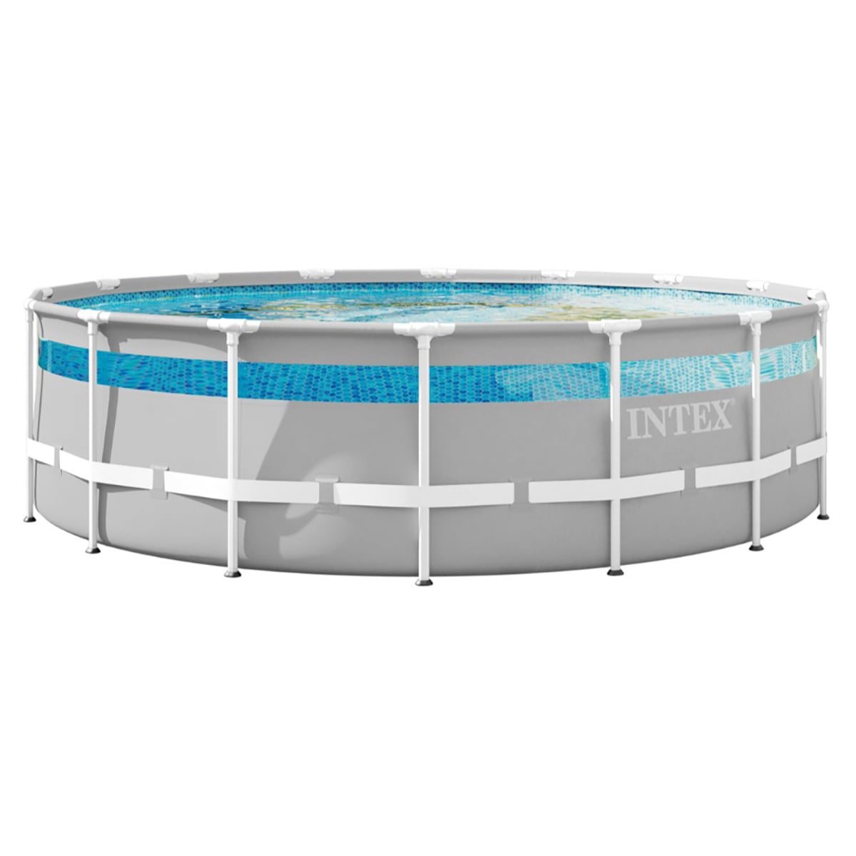 Intex Inflatable Prism Frame Pool Set, 19156 Ltr, Filter Pump Included