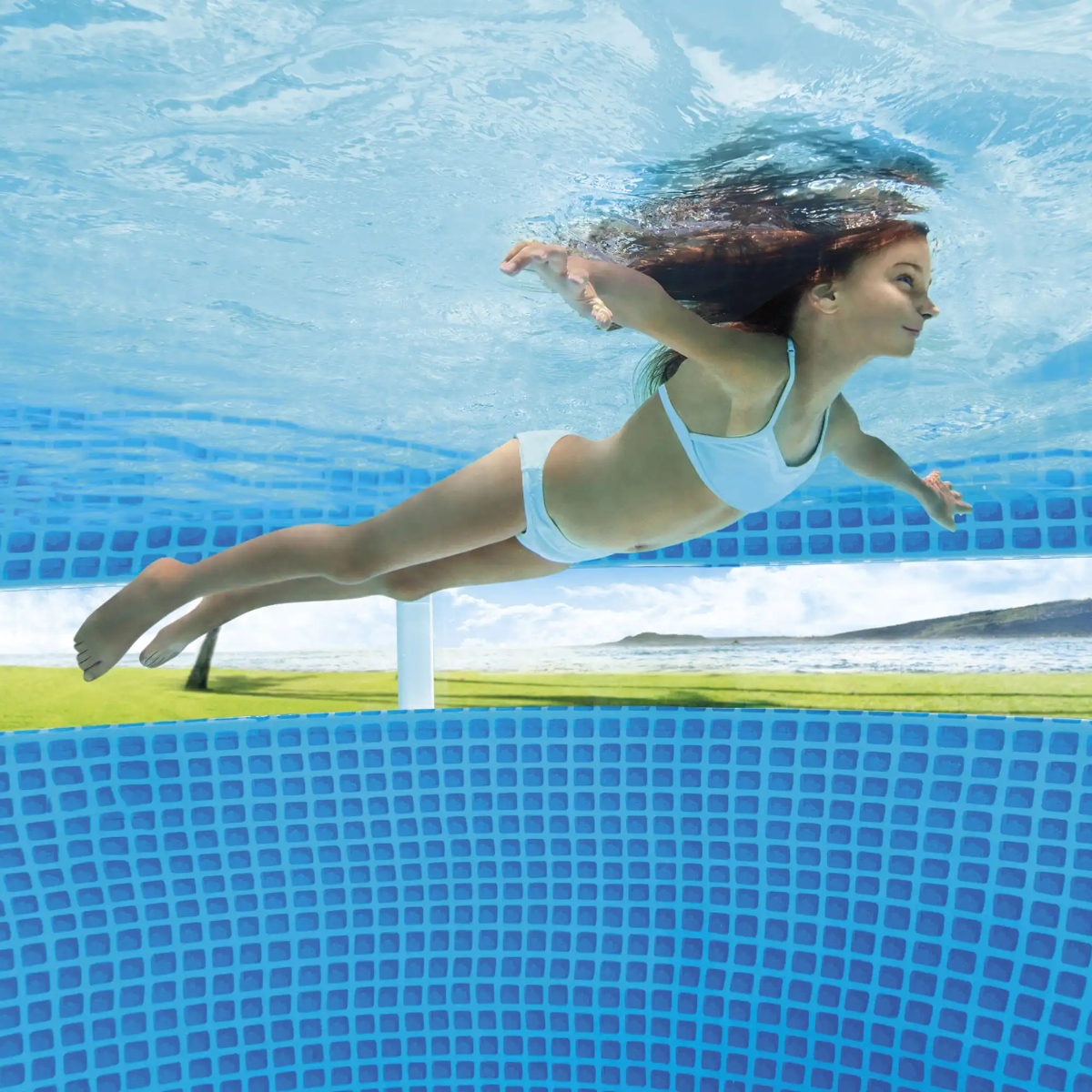 Intex Inflatable Prism Frame Pool Set Unisex, 5-7 Years