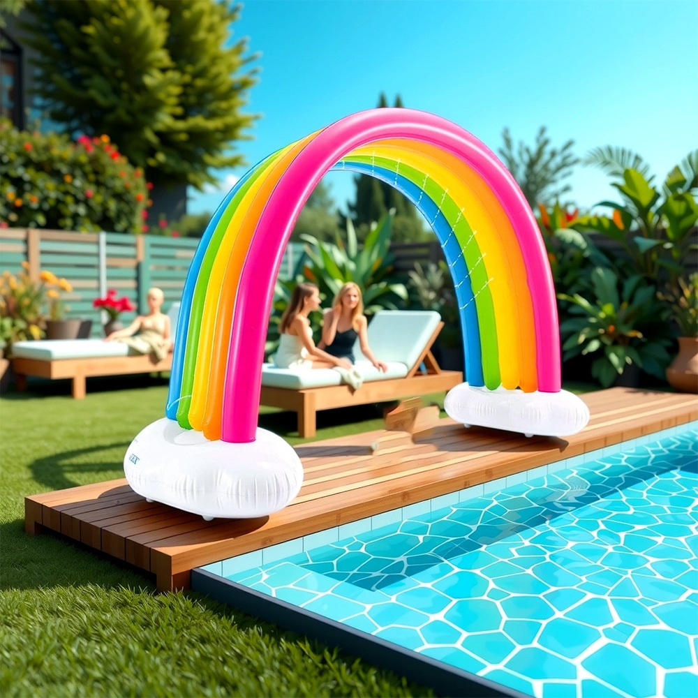 Intex Inflatable Rainbow Cloud Sprinkler Unisex, 3-4 Years