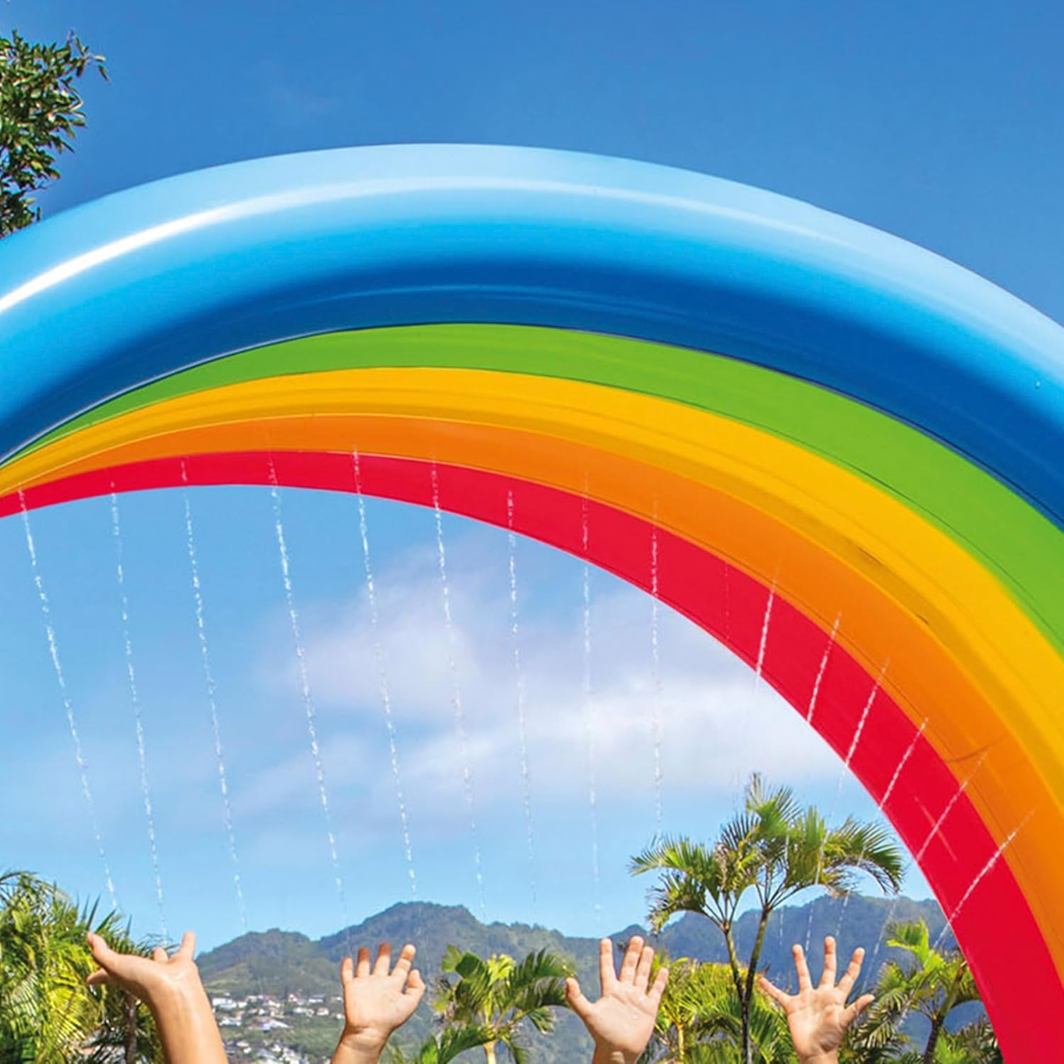 Intex Inflatable Rainbow Cloud Sprinkler Unisex, 3-4 Years