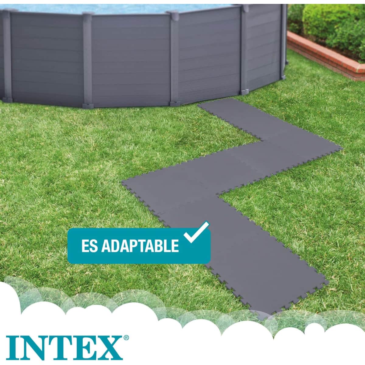 Intex Interlocking Padded Gray Floor Protector