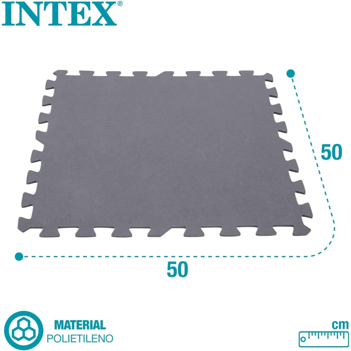 Intex Interlocking Padded Gray Floor Protector Unisex