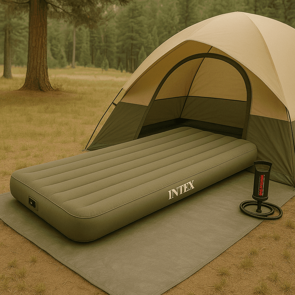 Intex Jr. Twin Roll 'N Go Airbed with Hand Pump Unisex