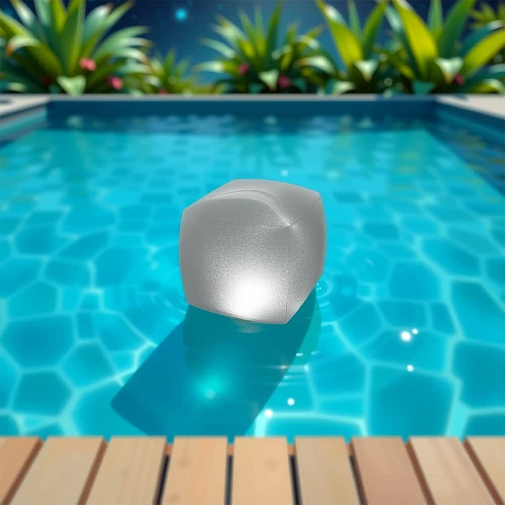 إنتكس مكعب ضوء عائم بإضاءة LED للمسبح للجنسين، 3-4 سنوات