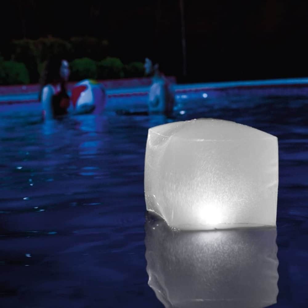 إنتكس مكعب ضوء عائم بإضاءة LED للمسبح للجنسين، 3-4 سنوات