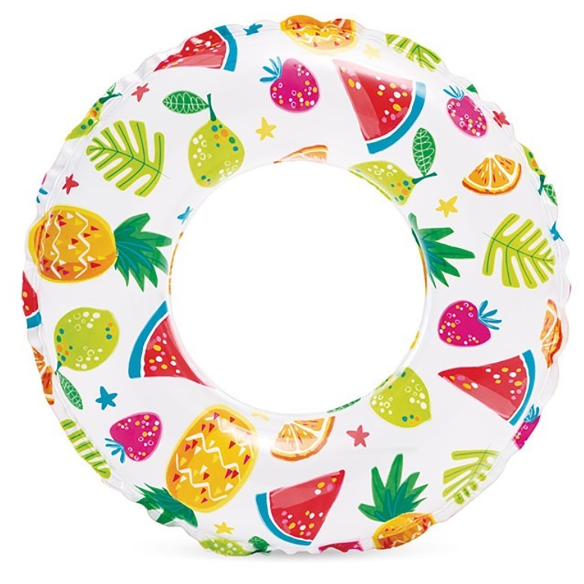 Intex Lively Print Assorted Swim Ring Unisex, 5-7 Years