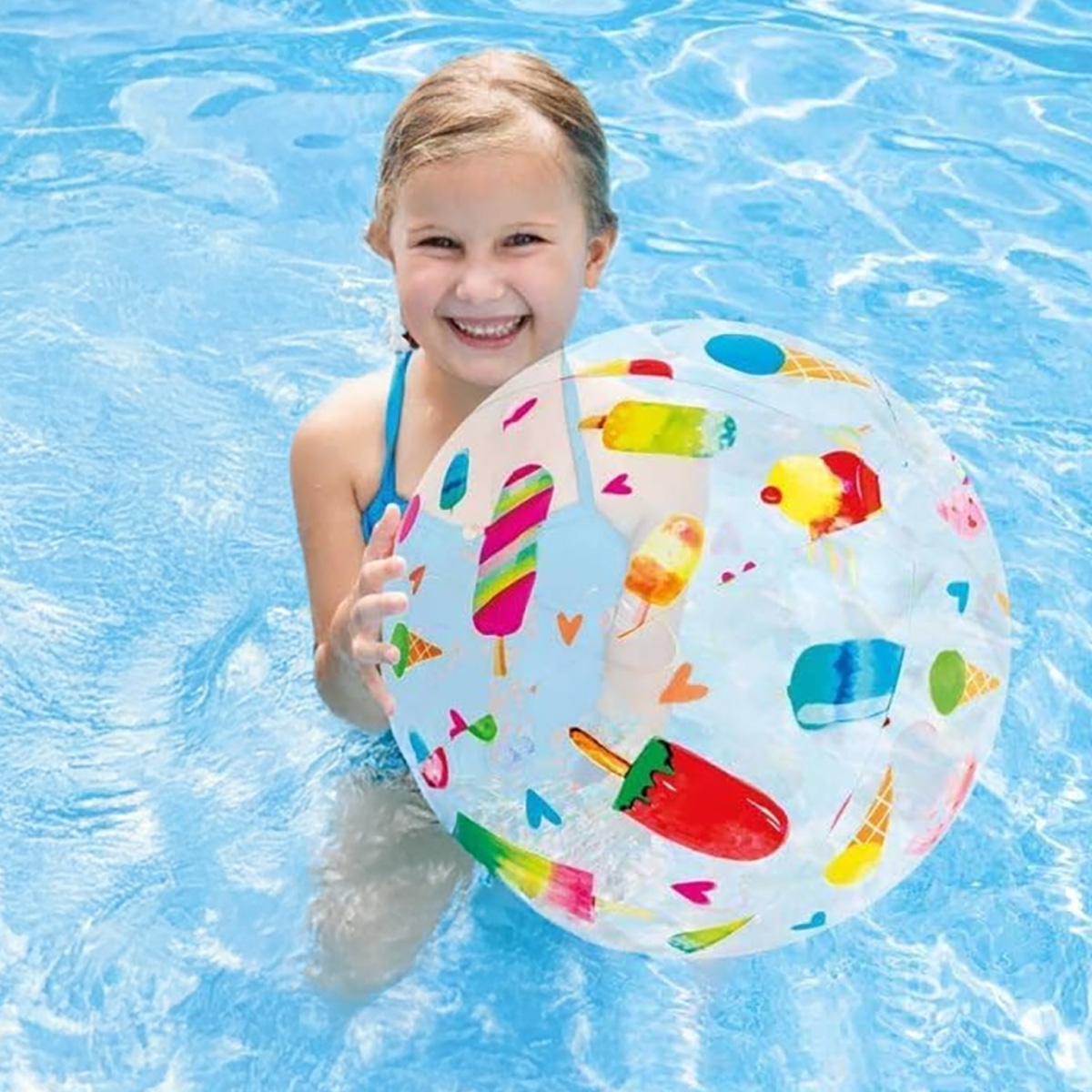 Intex Lively Printed Assorted Beach Ball Unisex, 3-4 Years