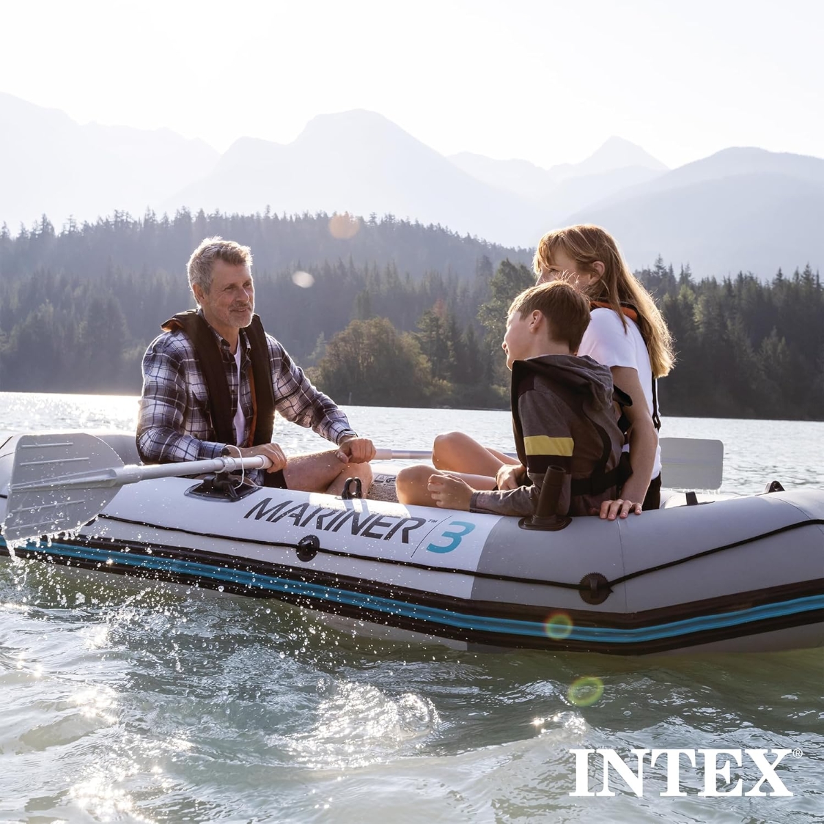 Intex Mariner 3 Boat Set Unisex, 13+ Years