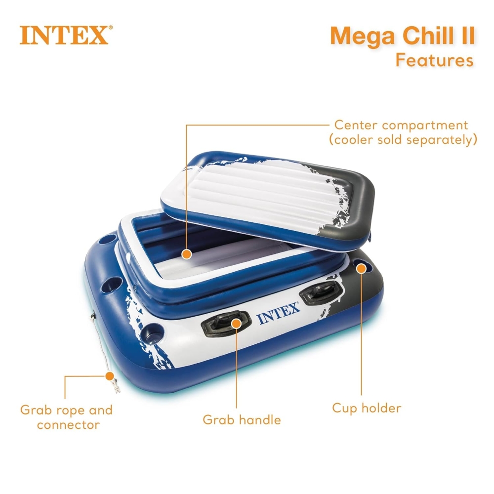 Intex Mega Chill 2 Inflatable Floating Cooler Unisex