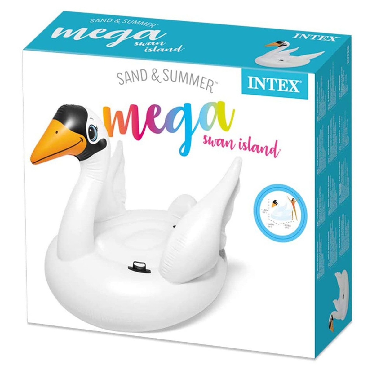 إنتكس عوامة جزيرة بشكل بجعة عملاقة قابلة للنفخ – للجنسين من عمر 11 إلى 12 سنة