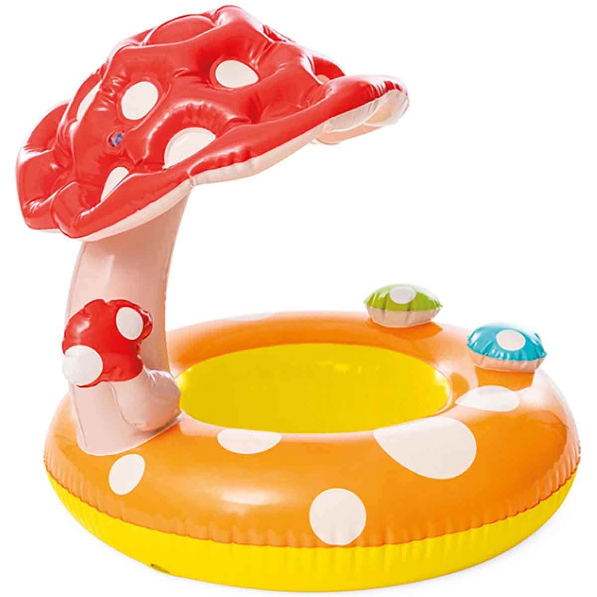 Intex Mushroom Kiddie Float with Small Round Fun Balls Bundle Toddler, 0-2 Years