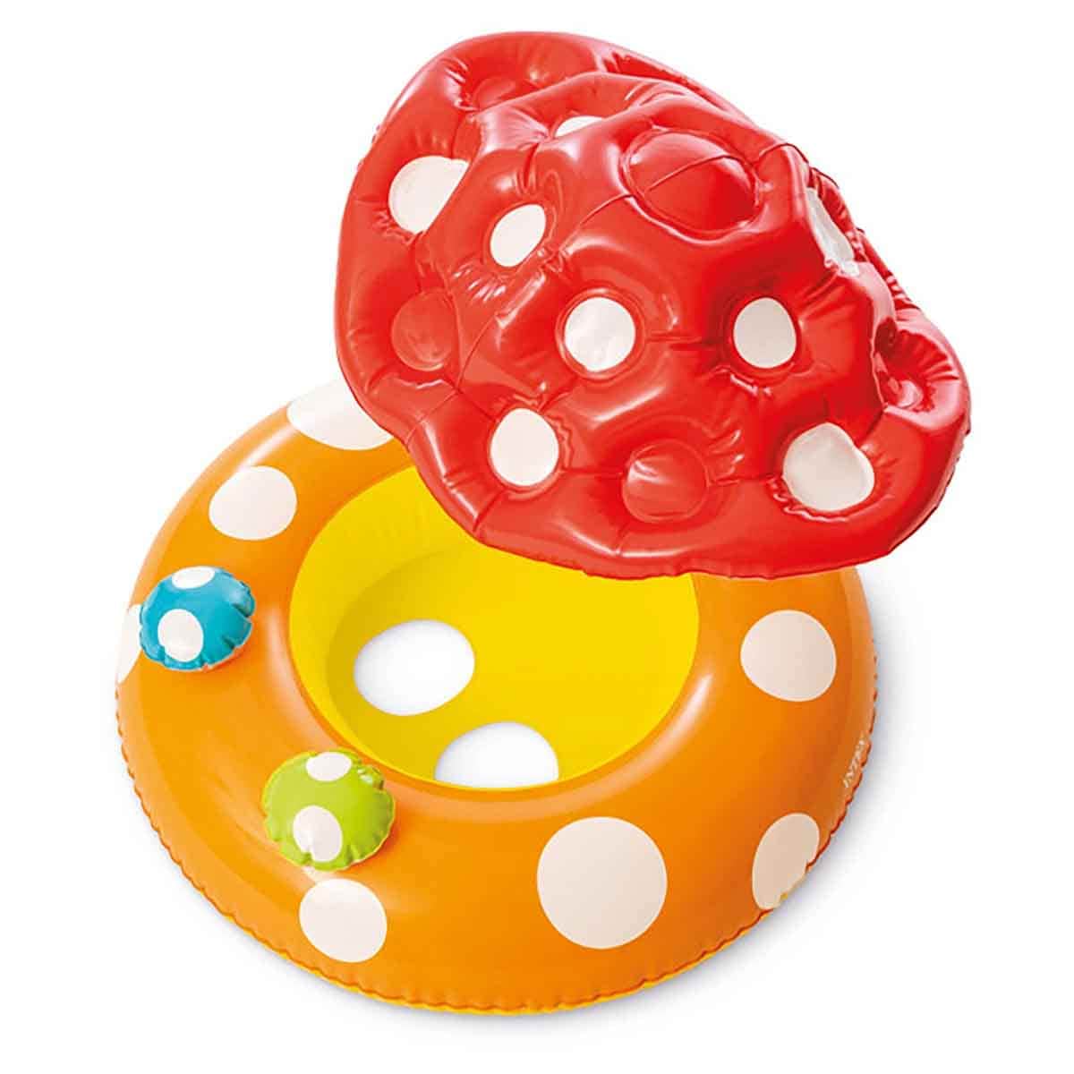 Intex Mushroom Kiddie Float with Small Round Fun Balls Bundle Toddler, 0-2 Years