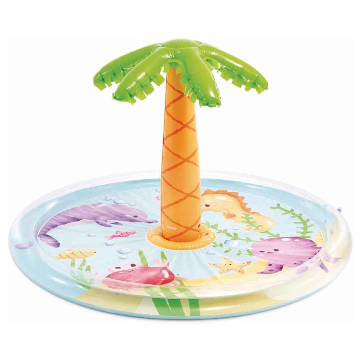 Intex Palm Tree Spray Kiddie Pool Unisex, 3-4 Years