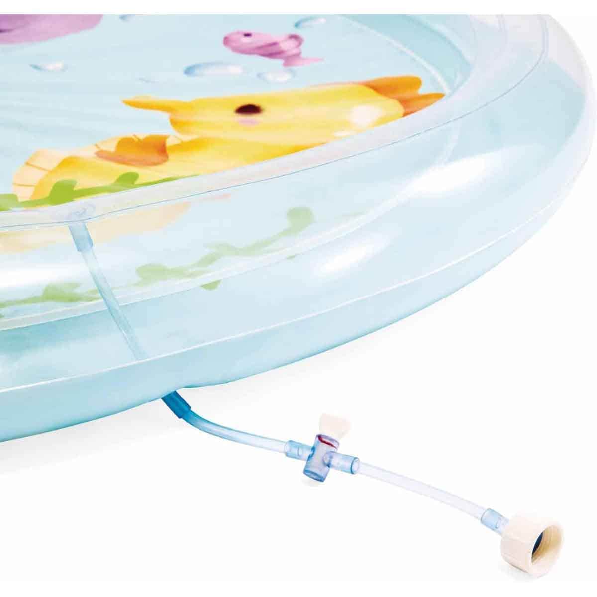 Intex Palm Tree Spray Kiddie Pool, 166 Ltr, 2 Persons, 3-4 Years