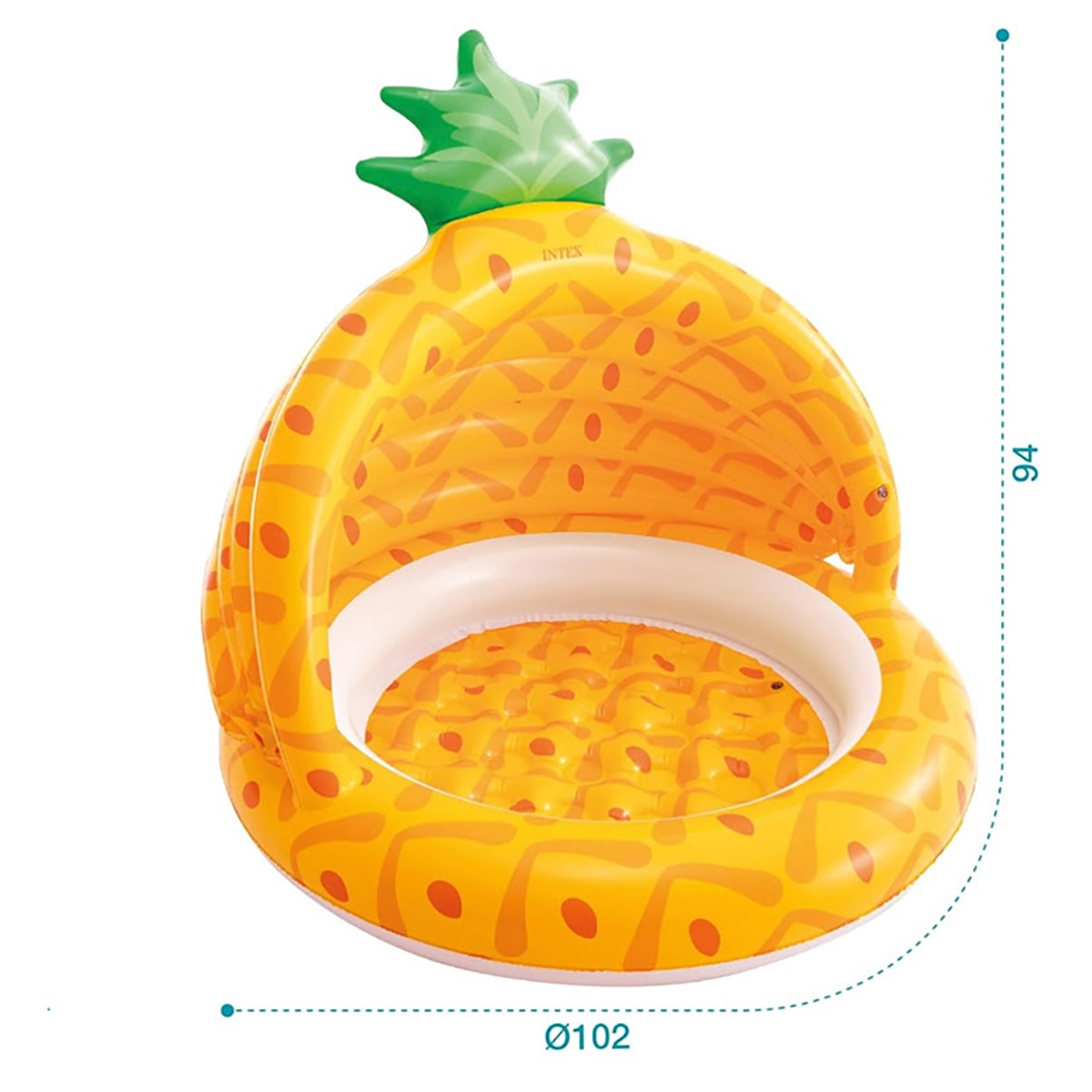إنتكس مسبح الأطفال على شكل أناناس للجنسين، 3-4 سنوات