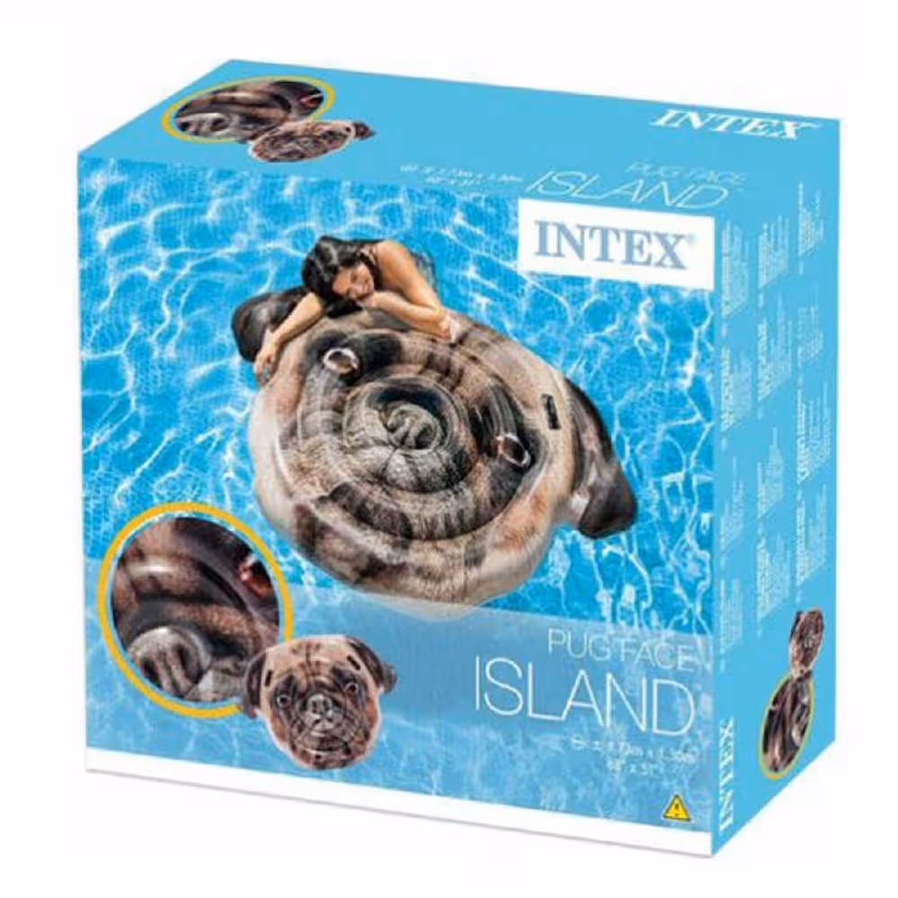 Intex Playful Pug Island Float Unisex, 13+ Years