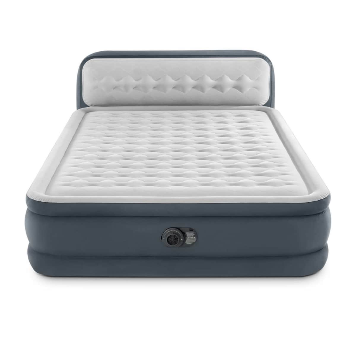 Intex Queen Dura-Beam Headboard Airbed with Built-in Pump Unisex