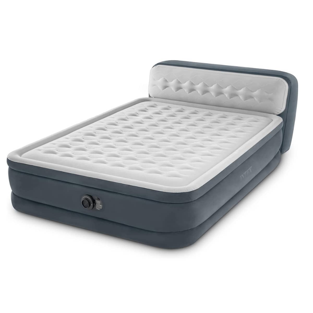 Intex Queen Dura-Beam Headboard Airbed with Built-in Pump Unisex