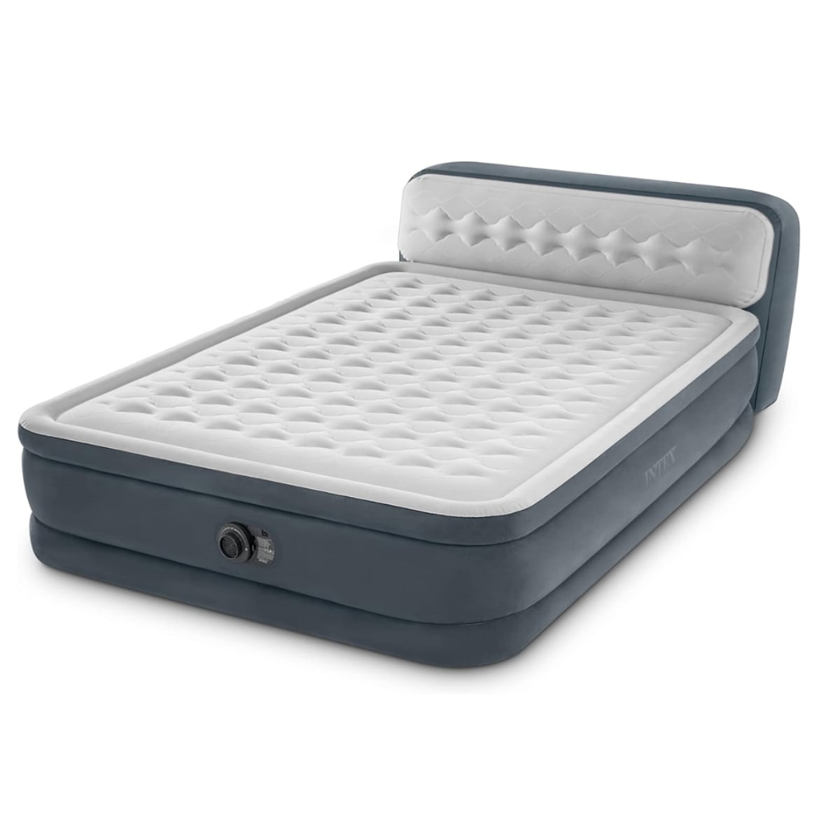 Intex Queen Dura-Beam Headboard Airbed with Built-in Pump Unisex