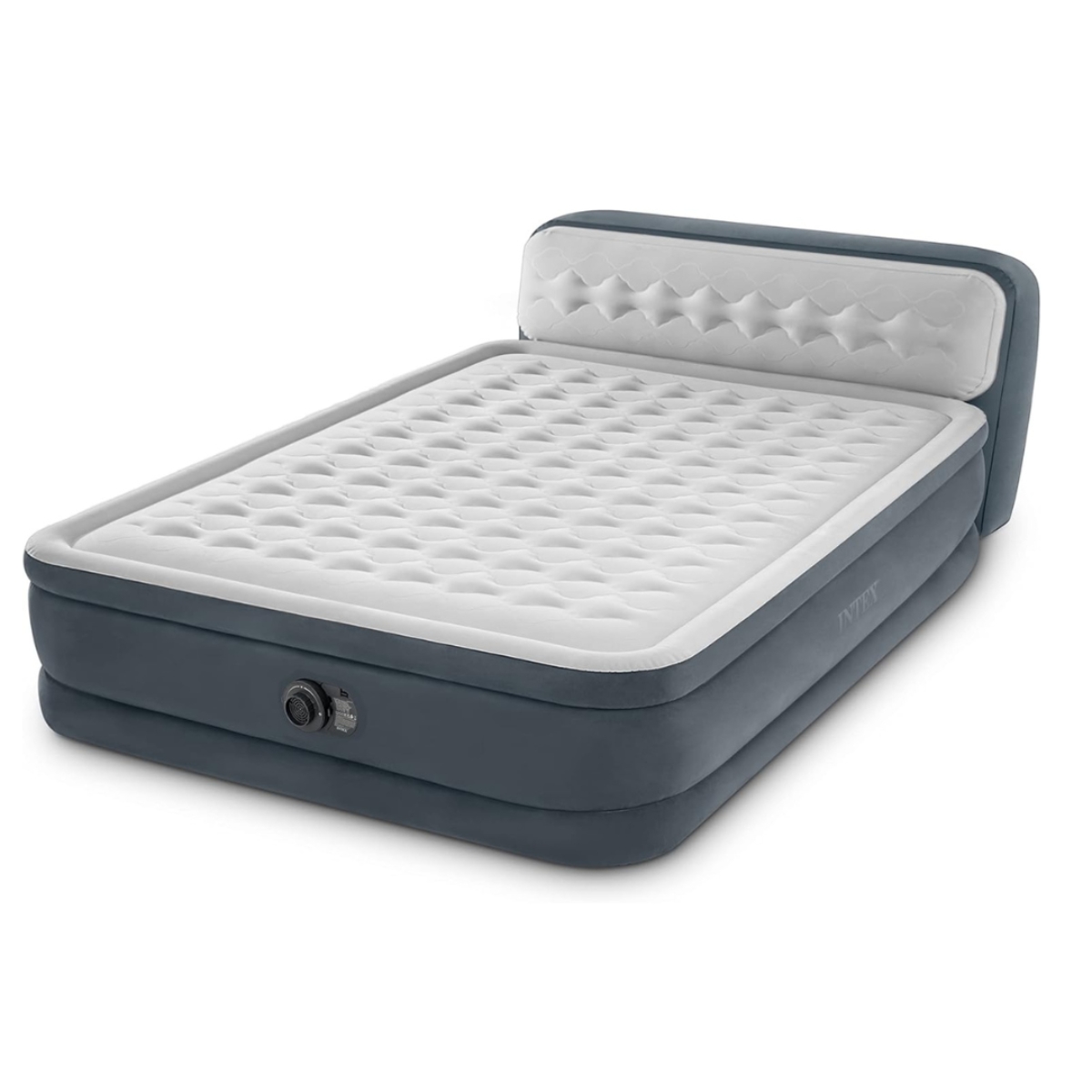 Intex Queen Dura-Beam Headboard Airbed with Built-in Pump Unisex