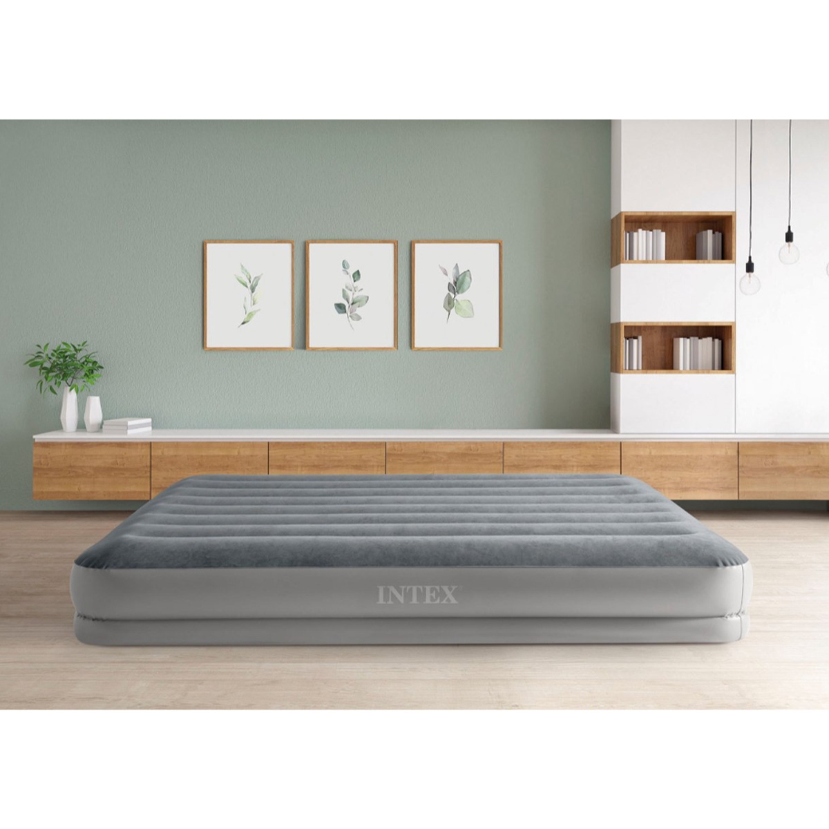 إنتكس مرتبة هوائية كوين دورا بيم بريستيج مع مضخة USB، للجنسين