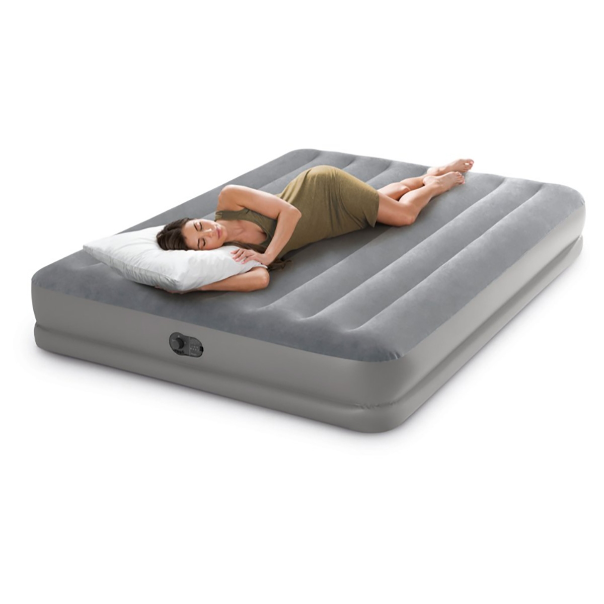 إنتكس مرتبة هوائية كوين دورا بيم بريستيج مع مضخة USB، للجنسين