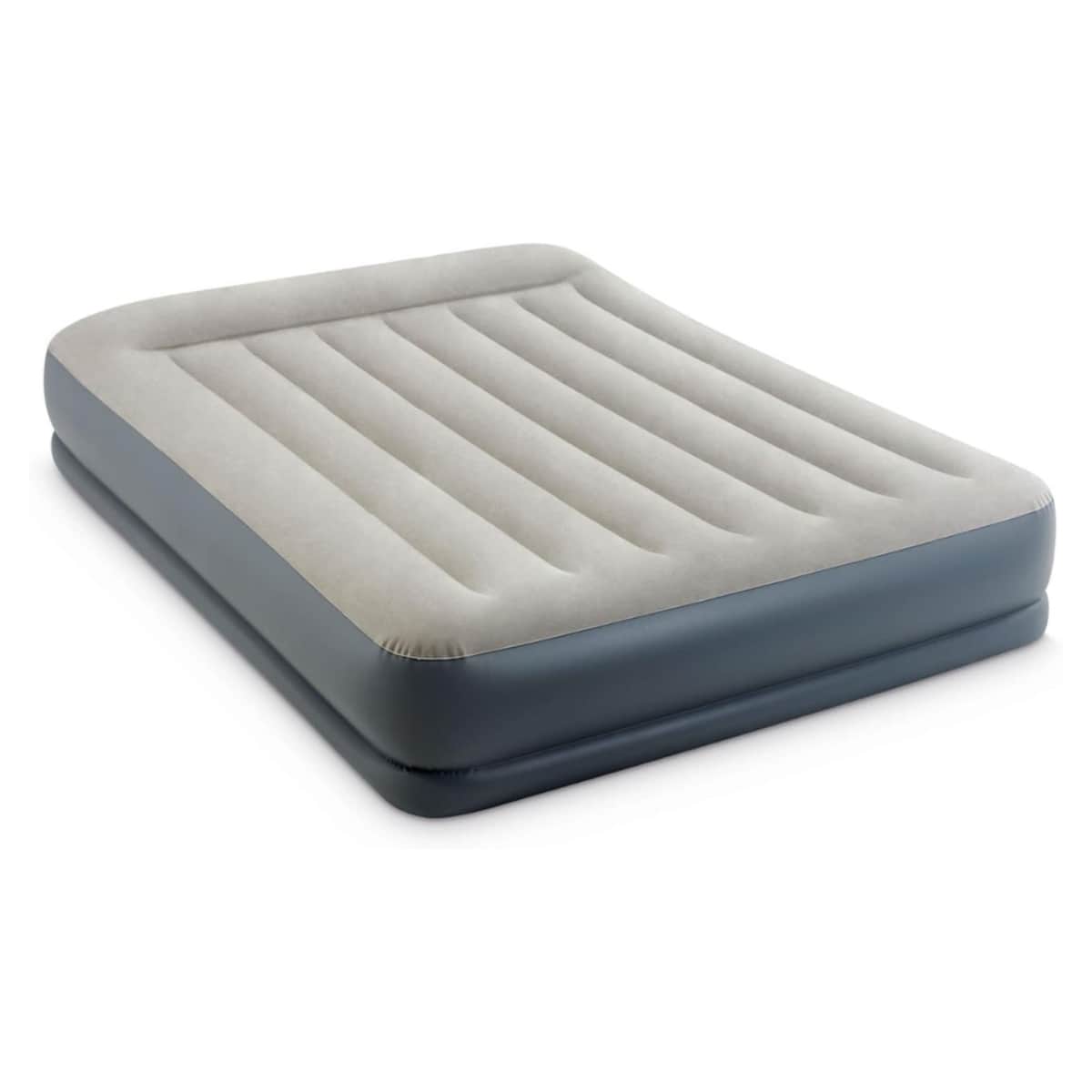 Intex Queen Pillow Rest Mid-Rise Airbed with Built-in Pump Unisex