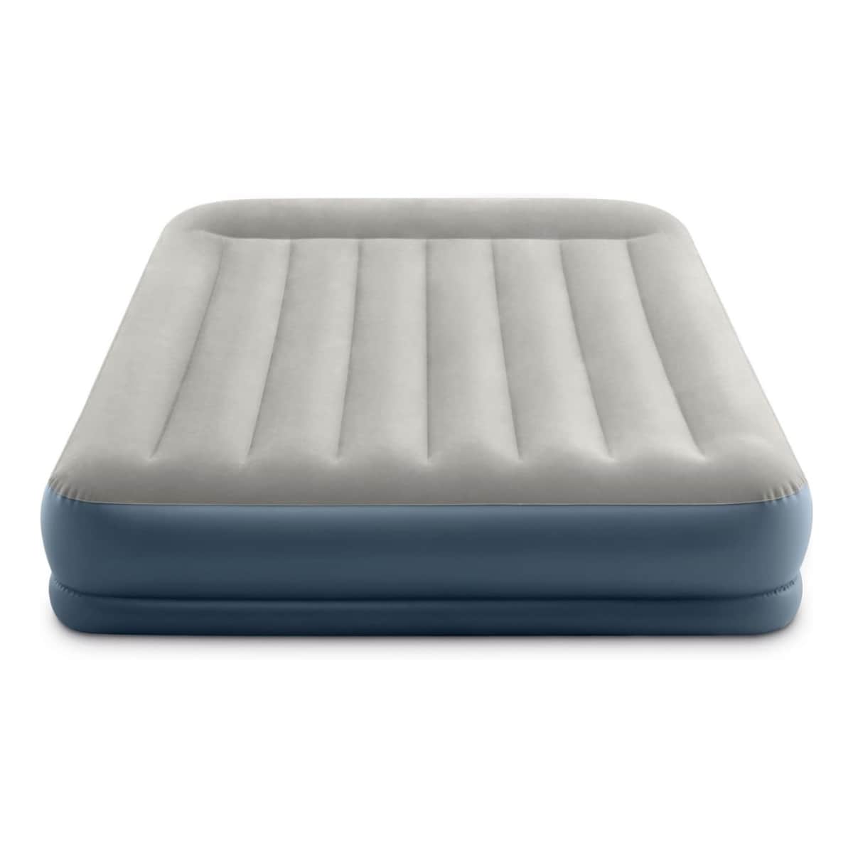 Intex Queen Pillow Rest Mid-Rise Airbed with Built-in Pump Unisex