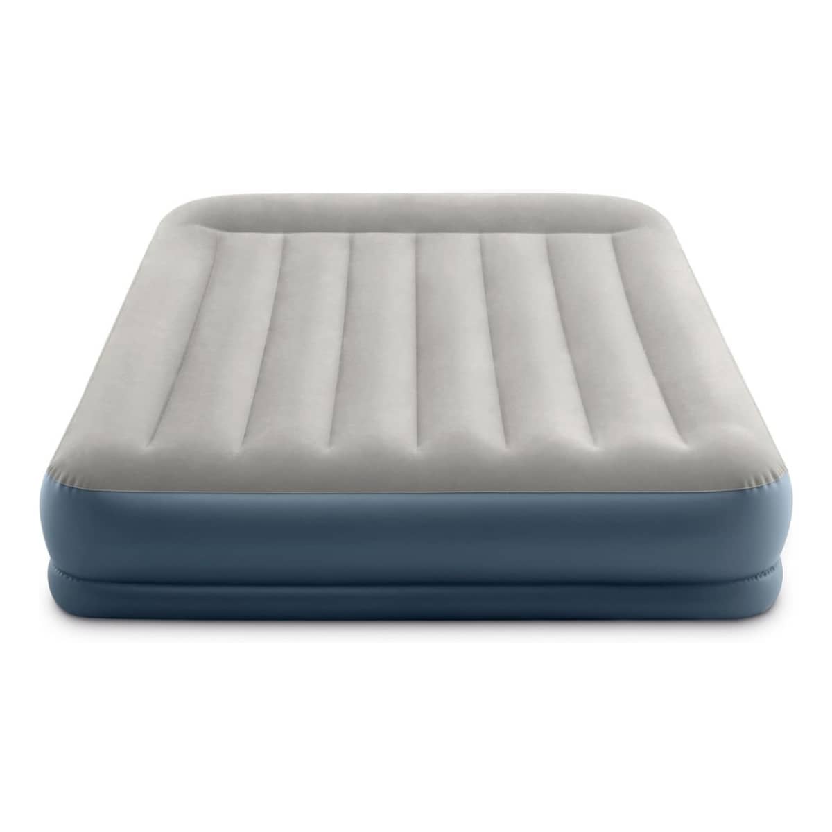 Intex Queen Pillow Rest Mid-Rise Airbed with Built-in Pump Unisex
