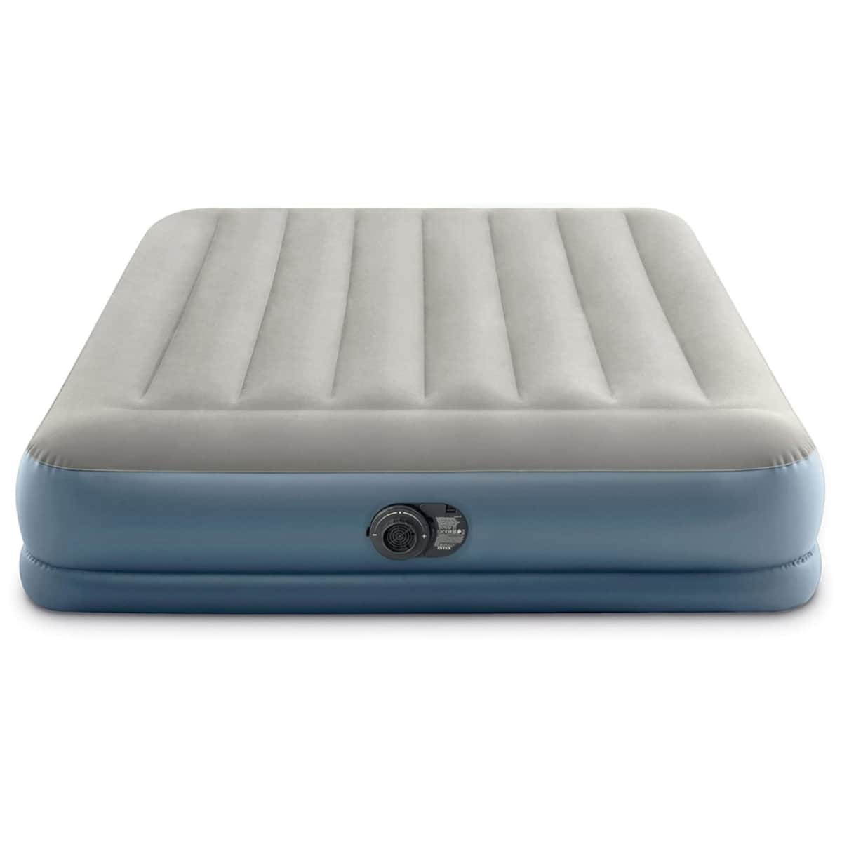 Intex Queen Pillow Rest Mid-Rise Airbed with Built-in Pump Unisex