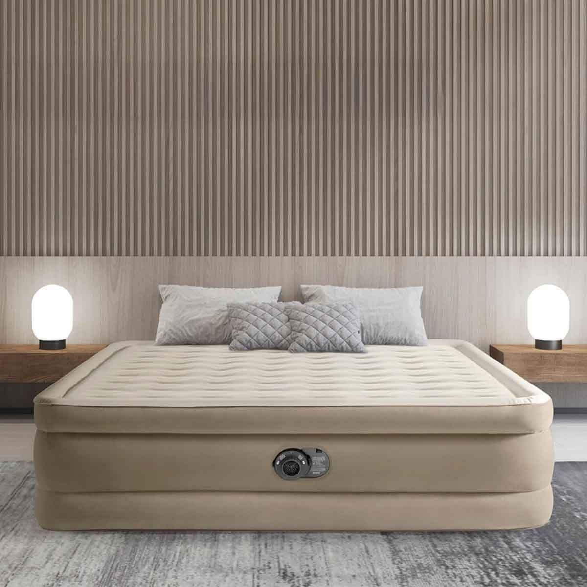 Intex Queen Ultra Plush Airbed with Fiber Tech RP Unisex, 13+ Years