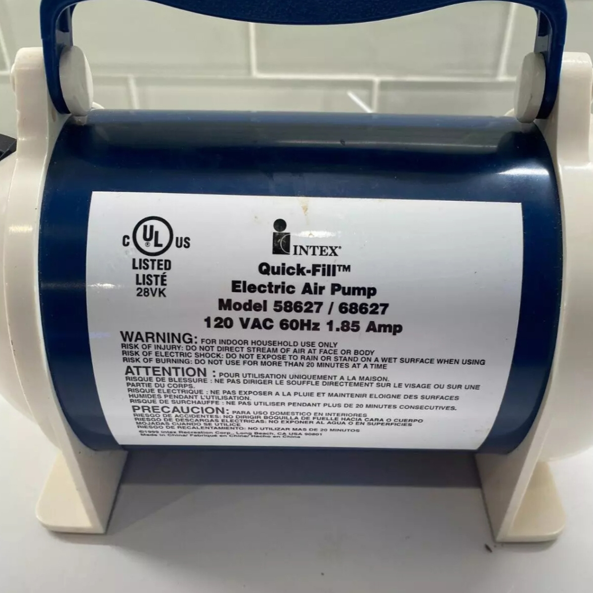 Intex Quick-Fill Electric Air Pump Unisex