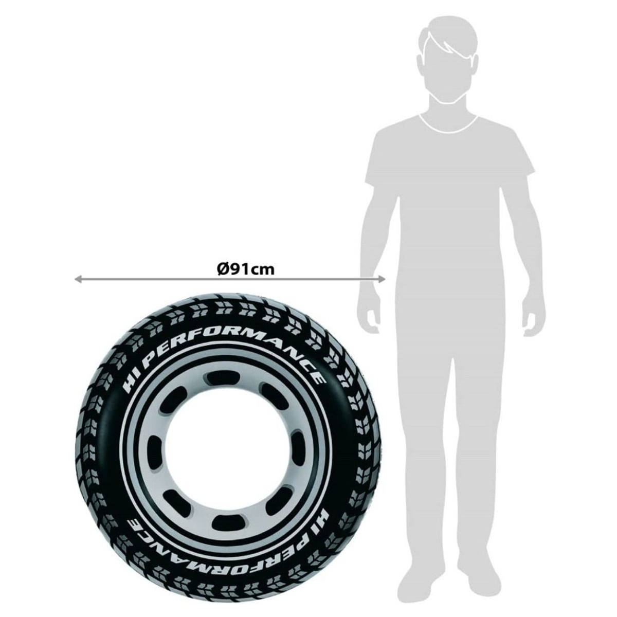 Intex Radial Tire Tubes Unisex, 8-10 Years