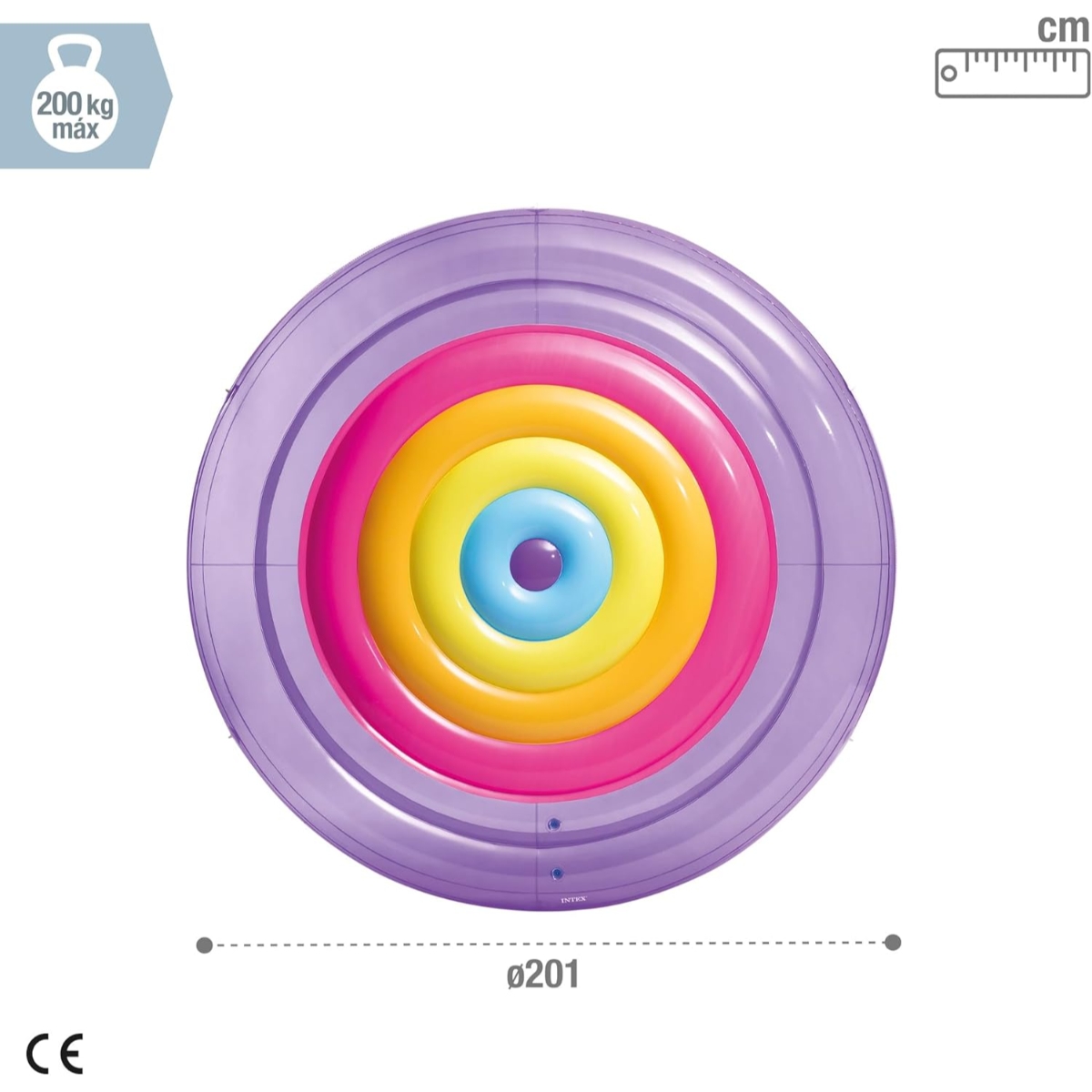 Intex Rainbow Fiesta Island Water Lounge Unisex