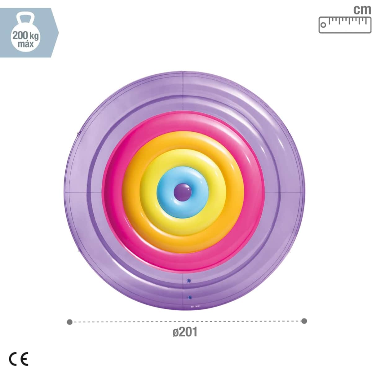 Intex Rainbow Fiesta Island Water Lounge Unisex