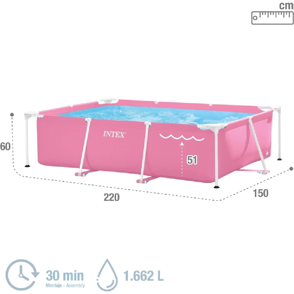Intex Rectangular Frame Pool Unisex, 5-7 Years